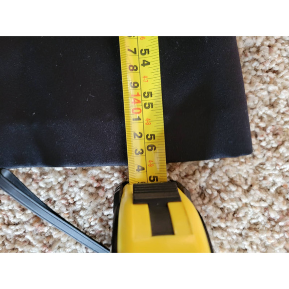 Black Satin Like Prom Gala Dance Bridesmaid Dress-6 - Picture 7 of 9